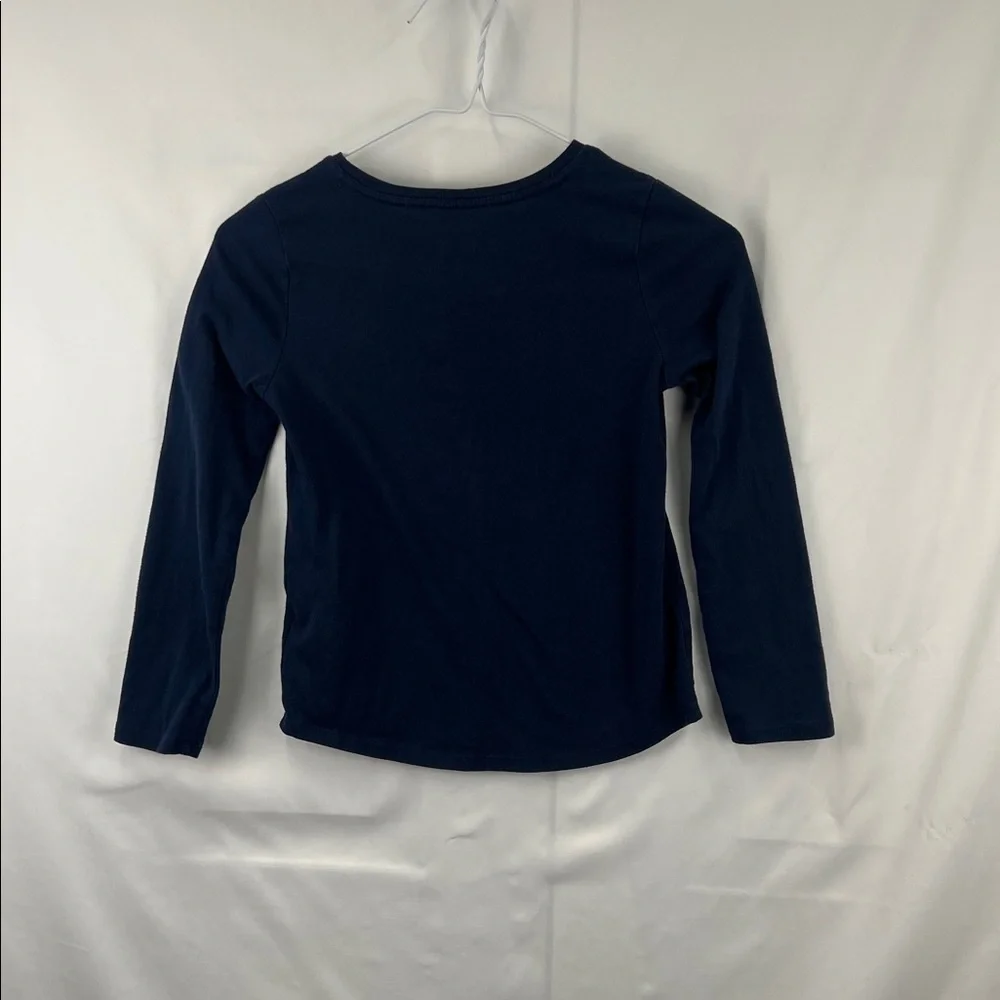 Wonder Nation - Girl’s Long Sleeve Top - Medium - Size 7/8 - Navy Blue